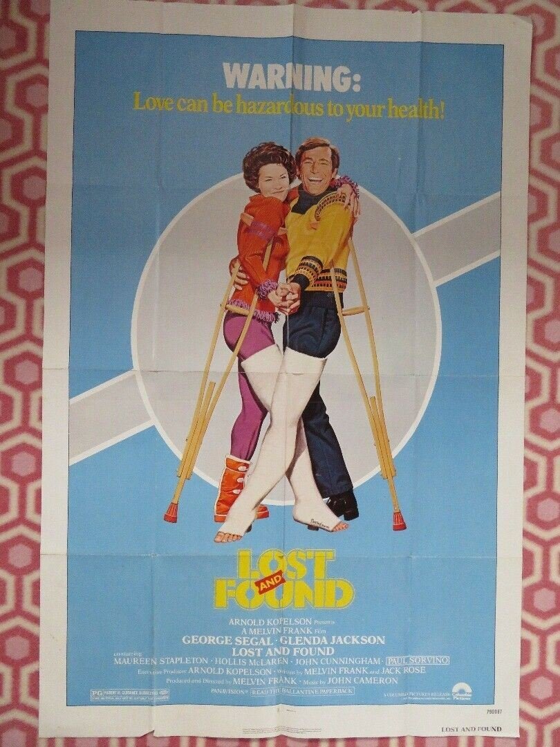 LOST AND FOUND ONE SHEET FOLDED POSTER GEORGE SEGAL GLENDA JACKSON 1979 Movie posters