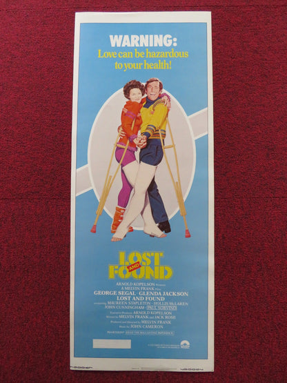 LOST AND FOUND US INSERT (14"x 36") POSTER GEORGE SEGAL GLENDA JACKSON 1979 Rendezvous Cinema Movie posters