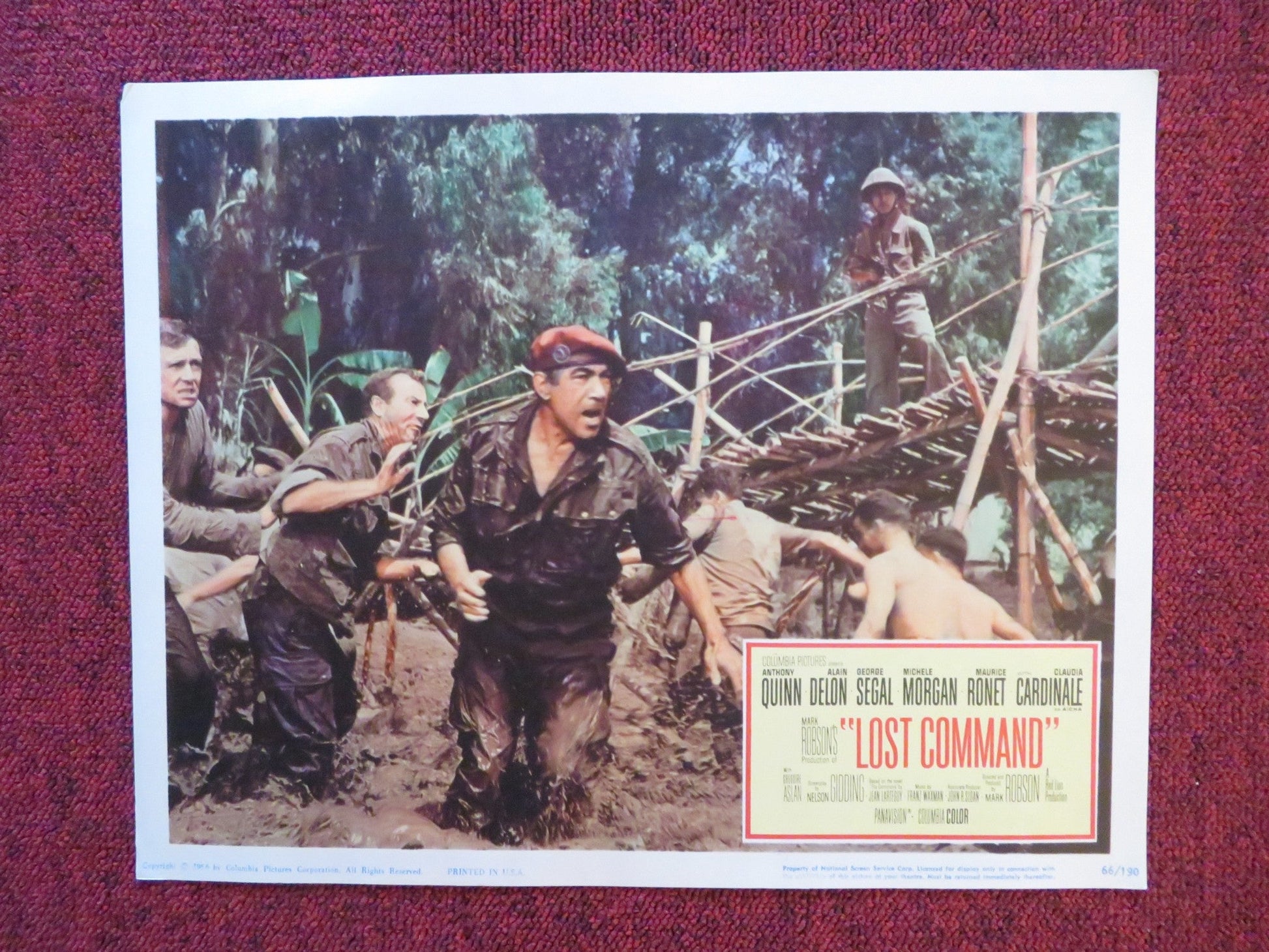 LOST COMMAND US LOBBY CARD FULL SET ANTHONY QUINN ALAIN DELON 1966 Rendezvous Cinema Movie posters