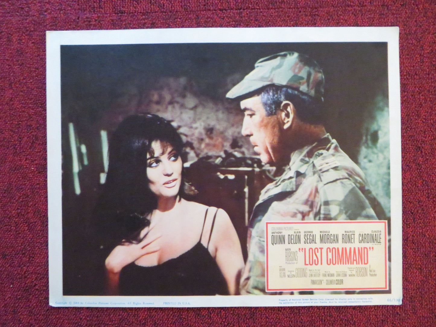 LOST COMMAND US LOBBY CARD FULL SET ANTHONY QUINN ALAIN DELON 1966 Rendezvous Cinema Movie posters