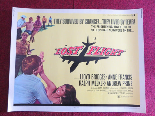 LOST FLIGHT US HALF SHEET (22"x 28") POSTER LLODY BRIDGES ANNE FRANCIS 1970 Movie posters