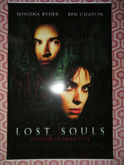 LOST SOULS US ONE SHEET ROLLED POSTER WINONA RYDER BEN CHAPLIN 2000 Movie posters