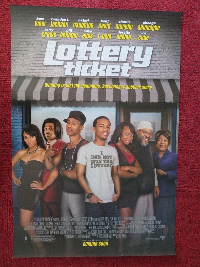 LOTTERY TICKET US ONE SHEET ROLLED POSTER SHAD MOSS BRANDON T.JACKSON 2010 Movie posters