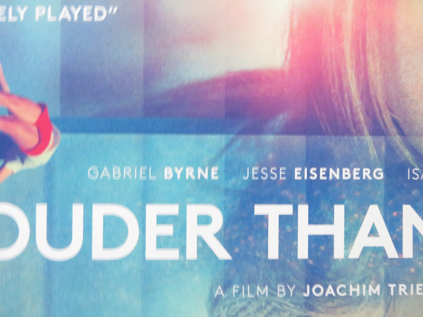 LOUDER THAN BOMBS UK QUAD (30"x 40") ROLLED POSTER GABRIEL BYRNE 2015 Rendezvous Cinema Movie posters