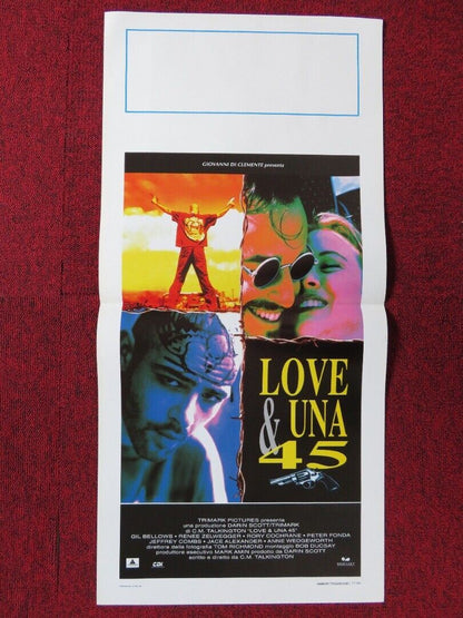 LOVE AND A .45 ITALIAN LOCANDINA (27.5"x13") POSTER RENEE ZELLWEGER 1995 Movie posters