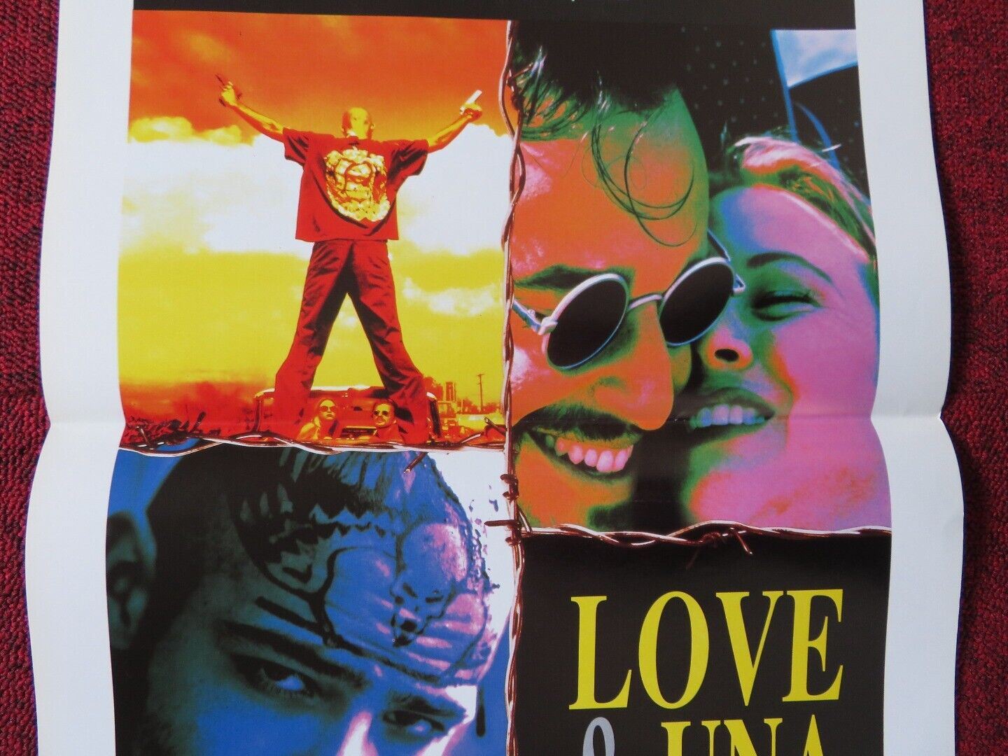 LOVE AND A .45 ITALIAN LOCANDINA (27.5"x13") POSTER RENEE ZELLWEGER 1995 Movie posters