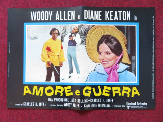 LOVE AND DEATH - A ITALIAN FOTOBUSTA POSTER WOODY ALLEN DIANE KEATON 1975 Rendezvous Cinema Movie posters