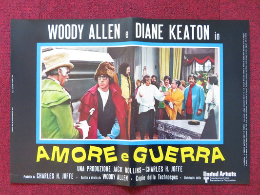 LOVE AND DEATH - B ITALIAN FOTOBUSTA POSTER WOODY ALLEN DIANE KEATON 1975 Rendezvous Cinema Movie posters