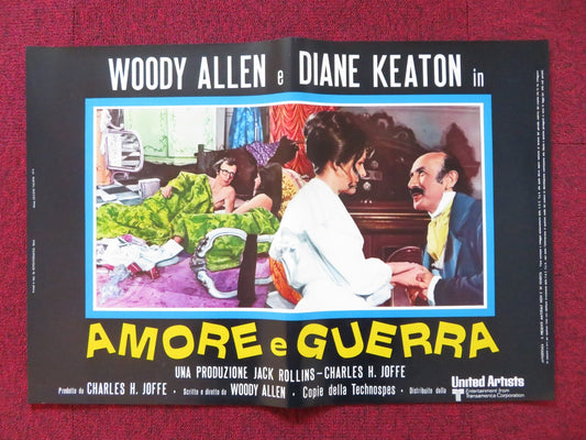 LOVE AND DEATH - G ITALIAN FOTOBUSTA POSTER WOODY ALLEN DIANE KEATON 1975 Rendezvous Cinema Movie posters