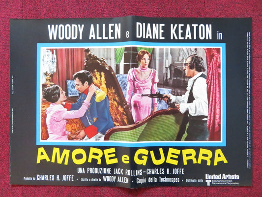 LOVE AND DEATH - H ITALIAN FOTOBUSTA POSTER WOODY ALLEN DIANE KEATON 1975 Rendezvous Cinema Movie posters