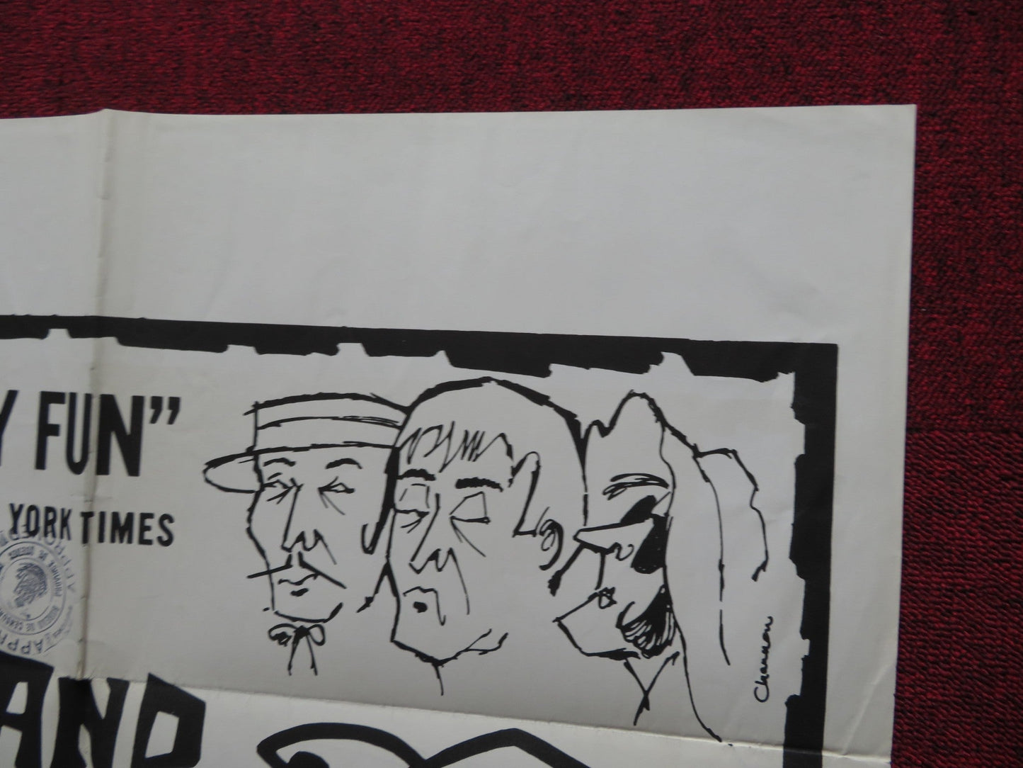 LOVE AND LARCENY FOLDED US ONE SHEET POSTER VITTORIO GASSMAN 1960 Rendezvous Cinema Movie posters