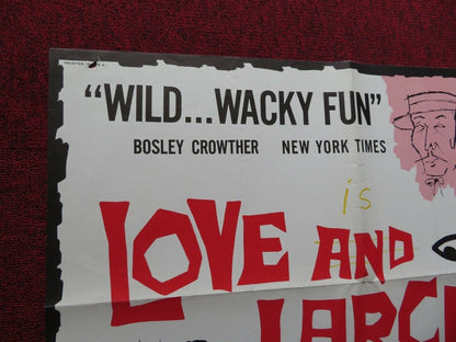 LOVE AND LARCENY FOLDED US ONE SHEET POSTER VITTORIO GASSMAN 1960 Movie posters