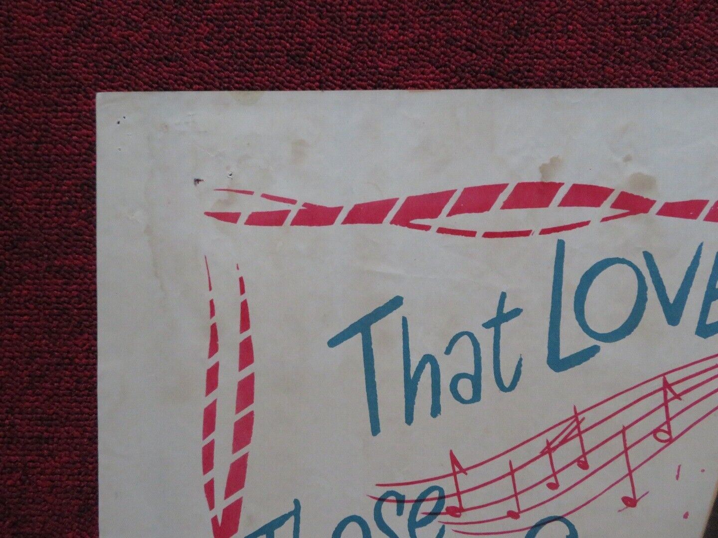 LOVE AND LEARN FOLDED US ONE SHEET POSTER JACK CARSON ROBERT HUTTON 1947 Movie posters