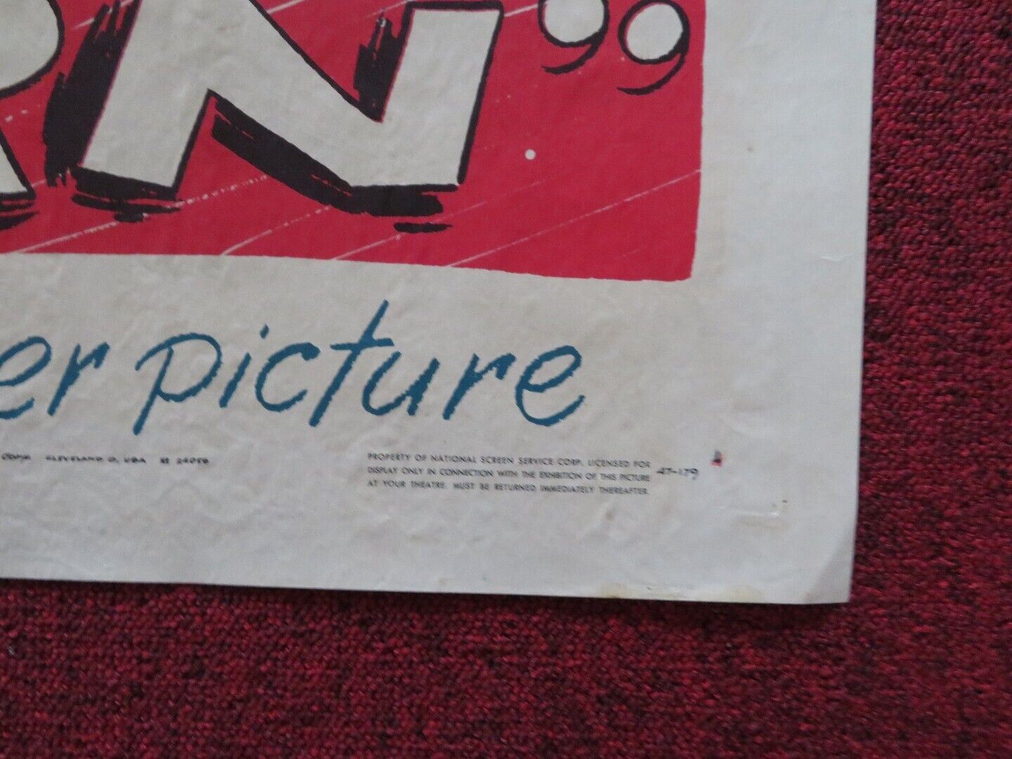 LOVE AND LEARN FOLDED US ONE SHEET POSTER JACK CARSON ROBERT HUTTON 1947 Movie posters