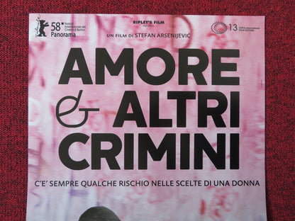 LOVE AND OTHER CRIMES ITALIAN LOCANDINA (26.5"x11.5") POSTER ANICA DOBRA 2008 Movie posters