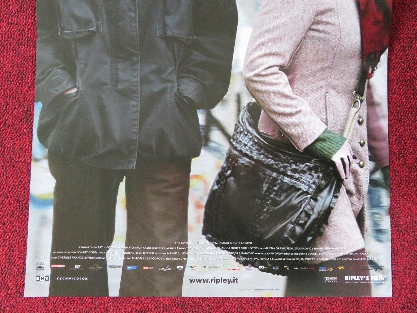 LOVE AND OTHER CRIMES ITALIAN LOCANDINA (26.5"x11.5") POSTER ANICA DOBRA 2008 Movie posters