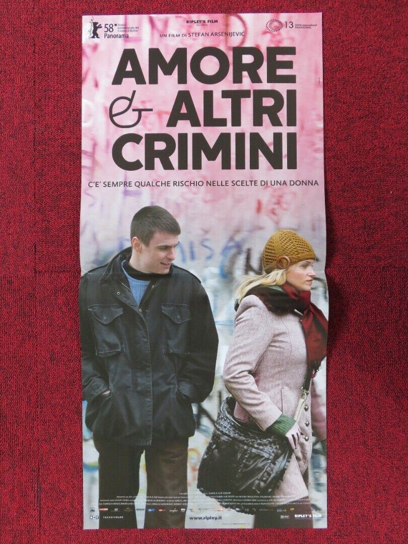 LOVE AND OTHER CRIMES ITALIAN LOCANDINA (26.5"x11.5") POSTER ANICA DOBRA 2008 Movie posters