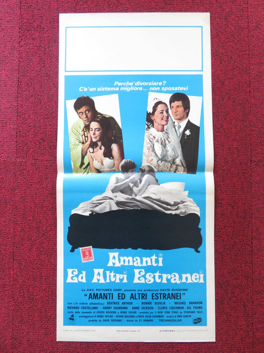LOVE AND OTHER STRANGERS ITALIAN LOCANDINA POSTER DIANE KEATON B. ARTHUR 1970 Rendezvous Cinema Movie posters