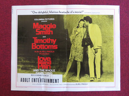LOVE AND PAIN AND THE WHOLE DAMN THING US HALF SHEET (22"x 28") POSTER 1973 Rendezvous Cinema Movie posters