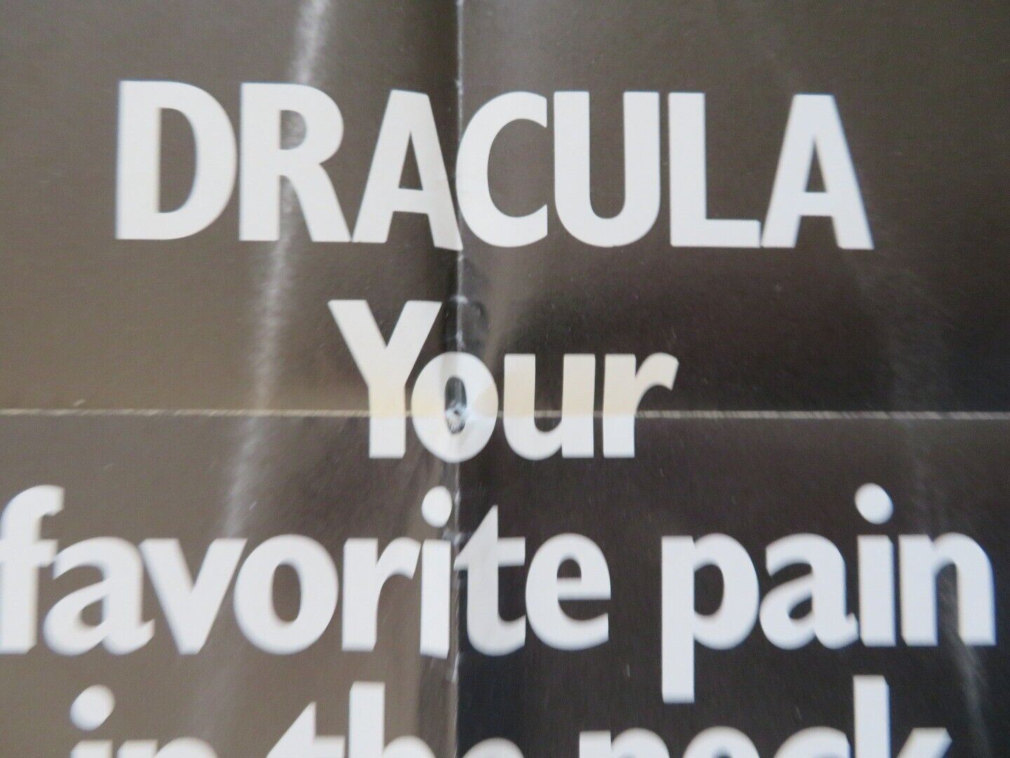 LOVE AT FIRST BITE FOLDED US ONE SHEET POSTER GEORGE HAMILTON 1979 Movie posters