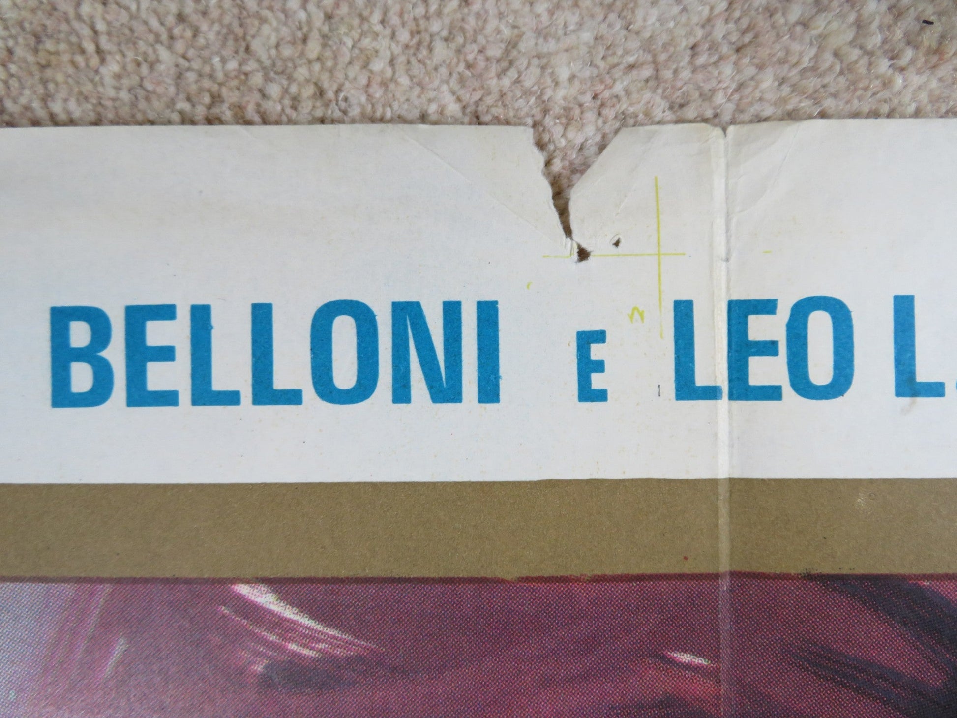 LOVE AT THE TOP ITALIAN 2 FOGLIO POSTER JEAN - LOUIS TRINTIGNANT 1974 Rendezvous Cinema Movie posters