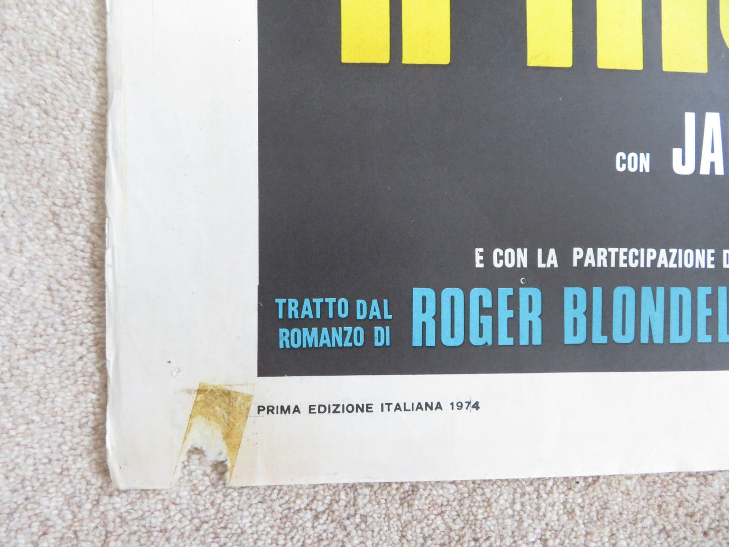 LOVE AT THE TOP ITALIAN 2 FOGLIO POSTER JEAN - LOUIS TRINTIGNANT 1974 Rendezvous Cinema Movie posters
