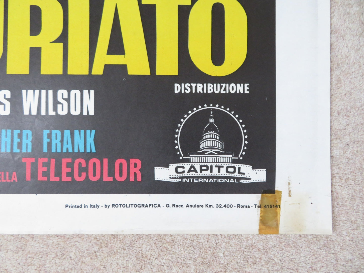 LOVE AT THE TOP ITALIAN 2 FOGLIO POSTER JEAN - LOUIS TRINTIGNANT 1974 Rendezvous Cinema Movie posters