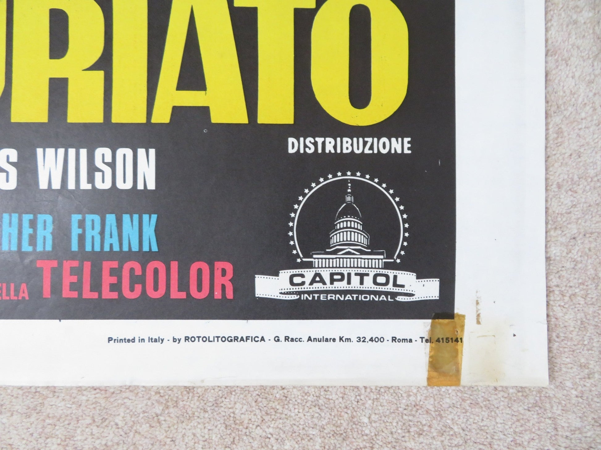 LOVE AT THE TOP ITALIAN 2 FOGLIO POSTER JEAN - LOUIS TRINTIGNANT 1974 Rendezvous Cinema Movie posters