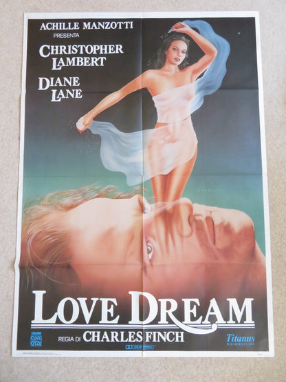 LOVE DREAM ITALIAN 2 FOGLIO POSTER CHRISTOPHER LAMBERT DIANE LANE 1988 Rendezvous Cinema Movie posters