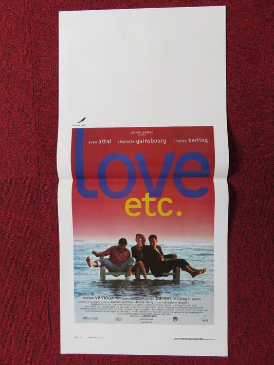 LOVE ETC. ITALIAN LOCANDINA (27.5"x13") POSTER CHARLOTTE GAINSBOURG 1997 Movie posters