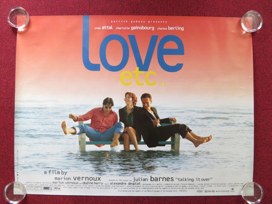 LOVE, ETC. UK QUAD (30"x 40") ROLLED POSTER CHARLOTTE GAINSBOURG YVAN ATTAL 1996 Rendezvous Cinema Movie posters