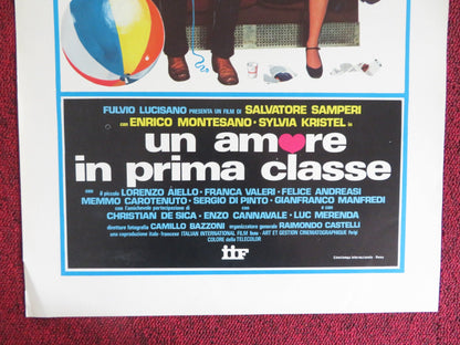 LOVE IN FIRST CLASS ITALIAN LOCANDINA POSTER ENRICO MONTESANO S. KRISTEL 1980 Rendezvous Cinema Movie posters