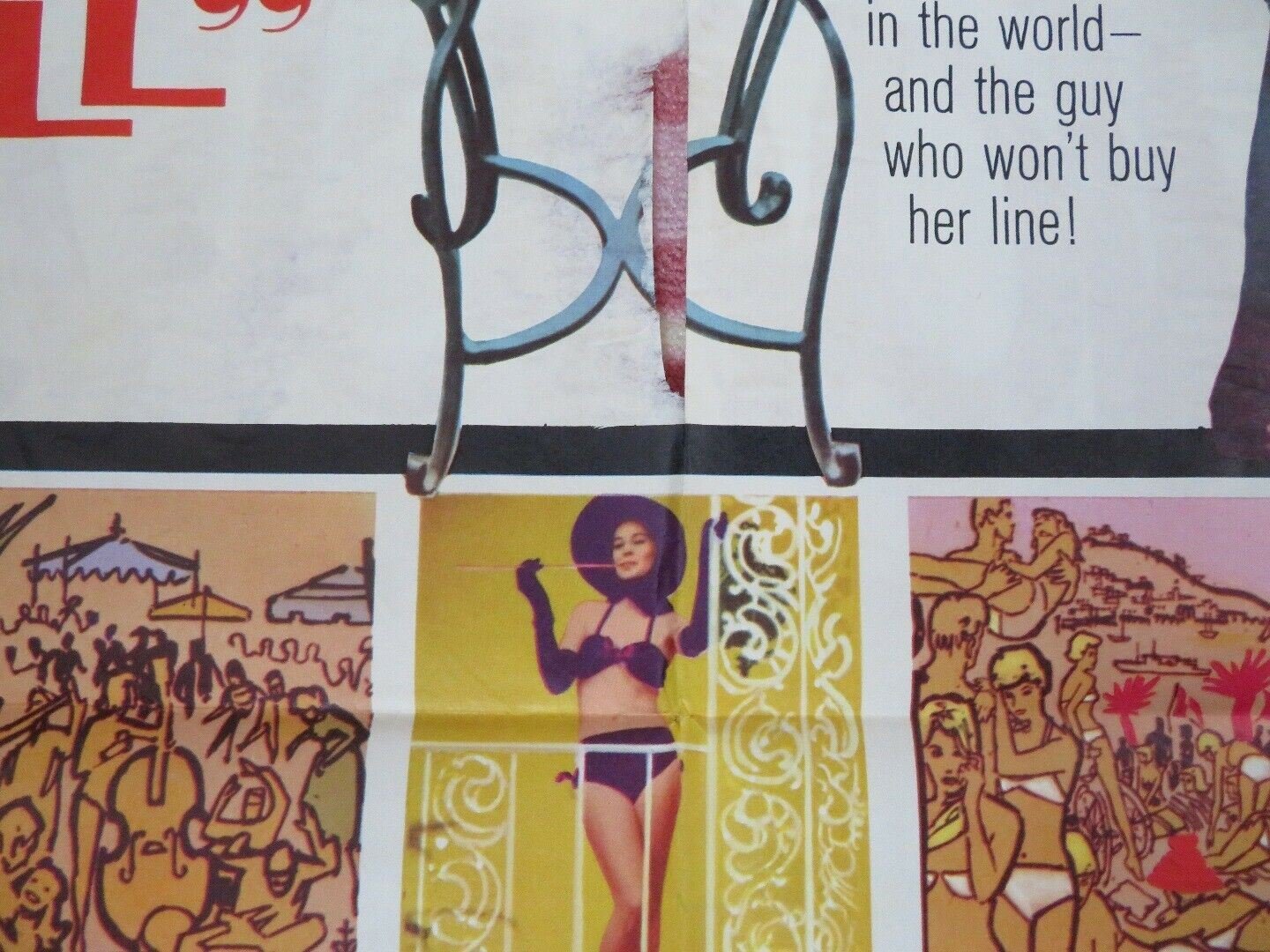 LOVE IS A BALL 1963 US ONE SHEET POSTER GLEN FORD HOPE LANGE SAVALAS Movie posters