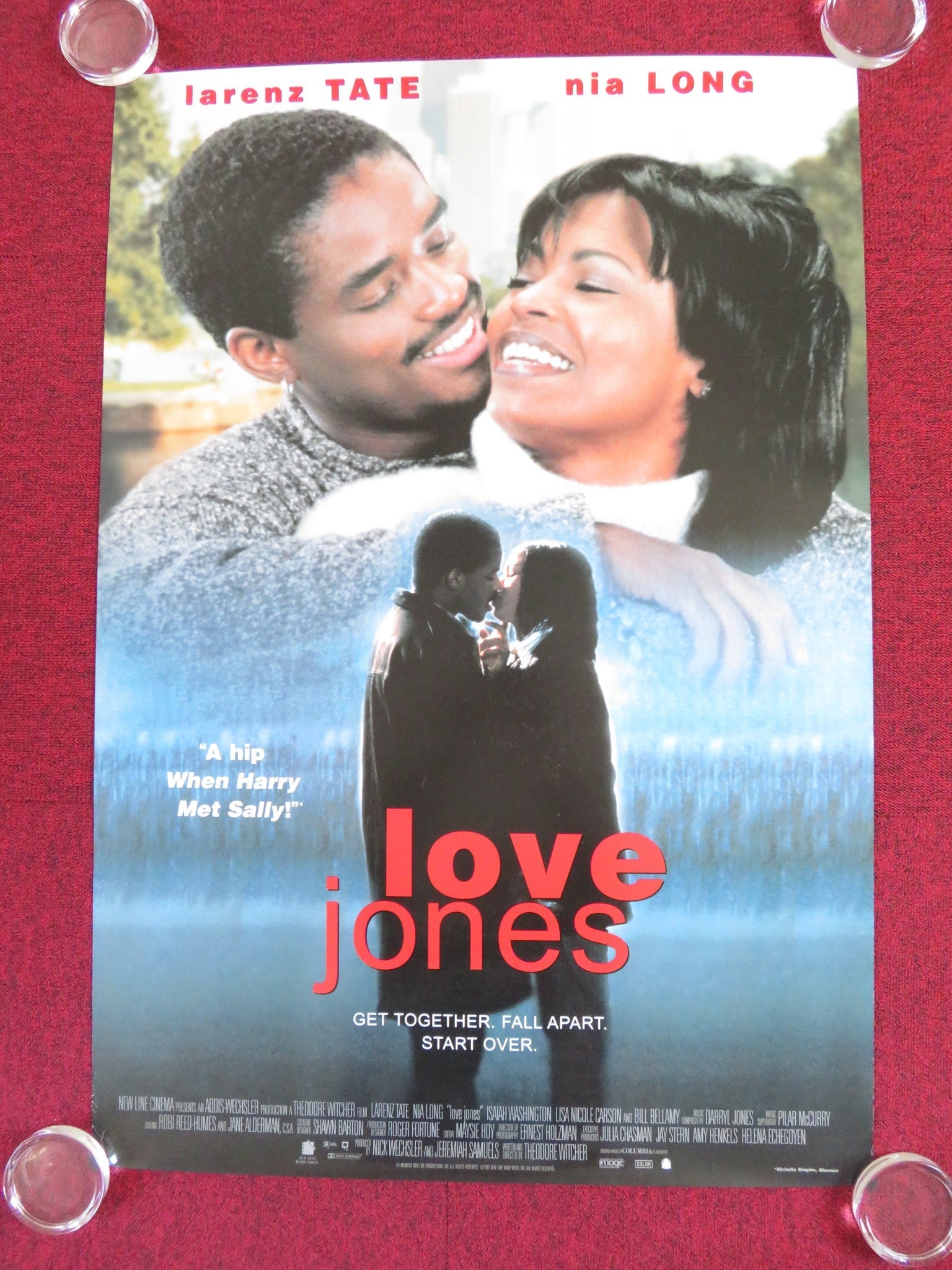 LOVE JONES VHS VIDEO POSTER LARENZ TATE NIA LONG 1997 Rendezvous Cinema Movie posters