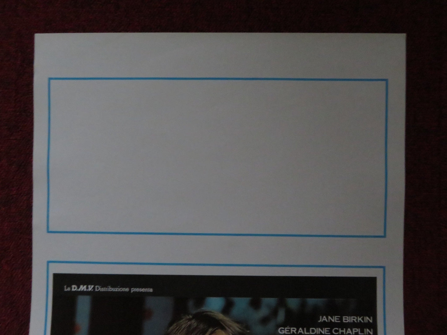 LOVE ON THE GROUND ITALIAN LOCANDINA POSTER JANE BIRKIN GERALDINE CHAPLIN 1984 Rendezvous Cinema Movie posters