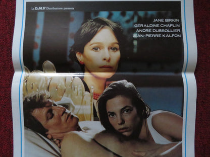 LOVE ON THE GROUND ITALIAN LOCANDINA POSTER JANE BIRKIN GERALDINE CHAPLIN 1984 Rendezvous Cinema Movie posters