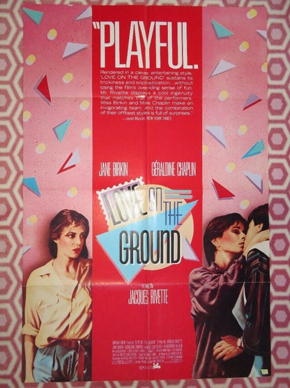 LOVE ON THE GROUND US ONE SHEET POSTER JANE BIRKIN GERALDINE CHAPLIN - Rendezvous Cinema