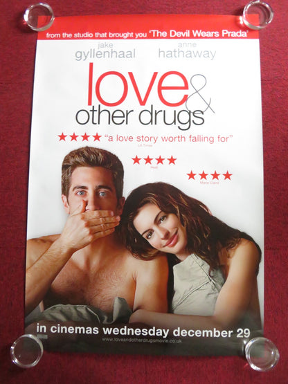 LOVE & OTHER DRUGS - B US ONE SHEET ROLLED POSTER JAKE GYLLENHAAL 2010 Rendezvous Cinema Movie posters