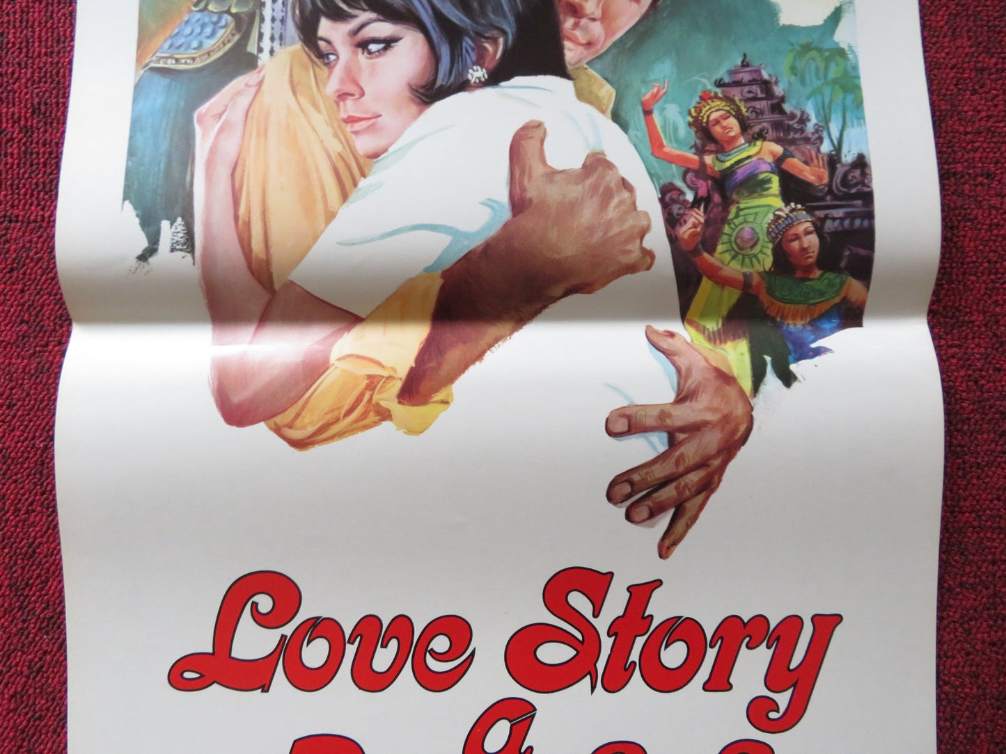 LOVE STORY A BANGKOK ITALIAN LOCANDINA POSTER ROY BLACK / LEX BARKER 1970 Rendezvous Cinema Movie posters
