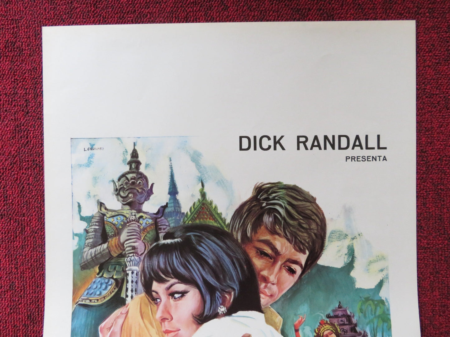 LOVE STORY A BANGKOK ITALIAN LOCANDINA POSTER ROY BLACK / LEX BARKER 1970 Rendezvous Cinema Movie posters
