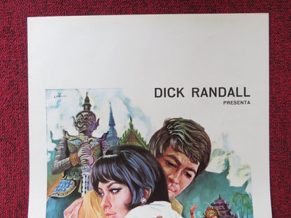 LOVE STORY A BANGKOK ITALIAN LOCANDINA POSTER ROY BLACK / LEX BARKER 1970 Rendezvous Cinema Movie posters