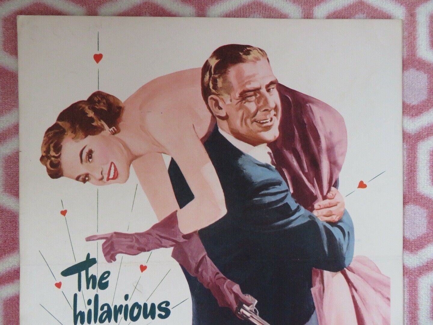 LOVE THAT BRUTE US INSERT (14"x 36") POSTER PAUL DOUGLAS JEAN PETERS 1950 Movie posters