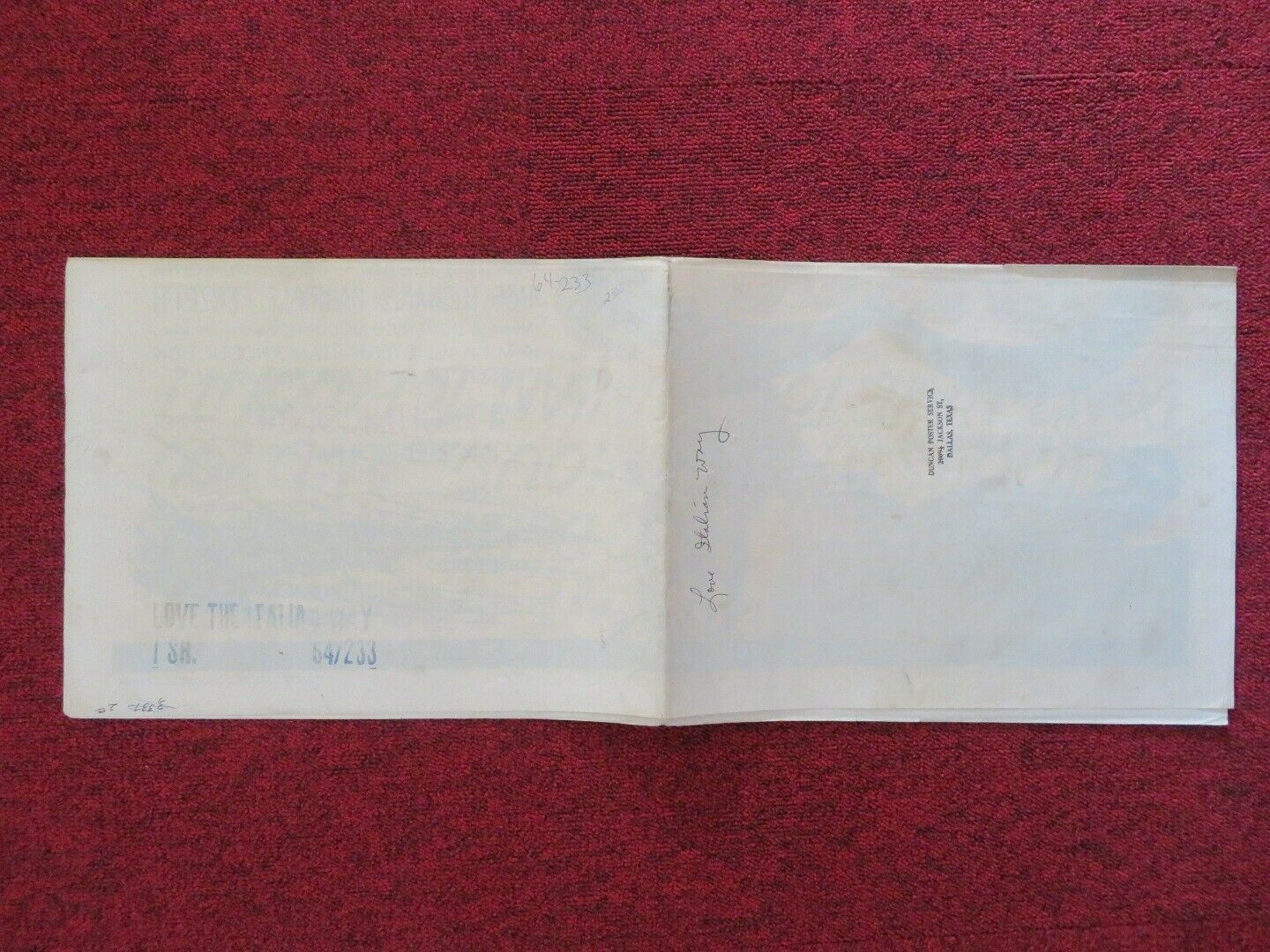 LOVE THE ITALIAN WAY FOLDED US ONE SHEET POSTER ELKE SOMMER UGO TOGNAZZI 1964 Movie posters