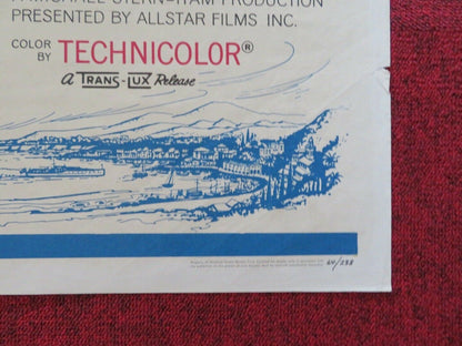 LOVE THE ITALIAN WAY FOLDED US ONE SHEET POSTER ELKE SOMMER UGO TOGNAZZI 1964 Movie posters