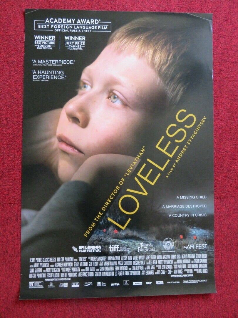 LOVELESS US ONE SHEET ROLLED POSTER ANDREY ZVYAGINTSEV 2017 Movie posters