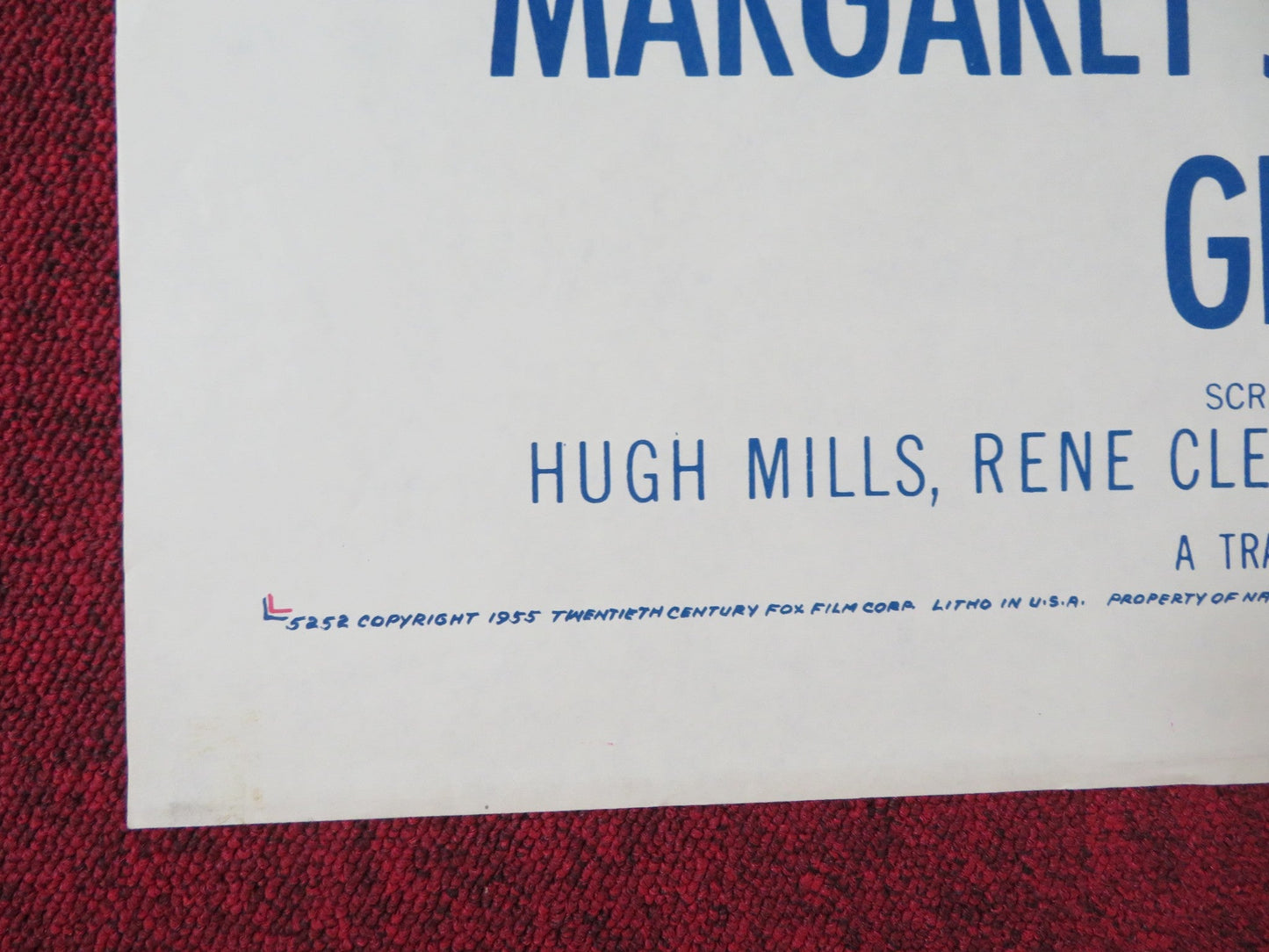 LOVER BOY / KNAVE OF HEARTS FOLDED US ONE SHEET POSTER GERARD PHILIPE 1955 Rendezvous Cinema Movie posters