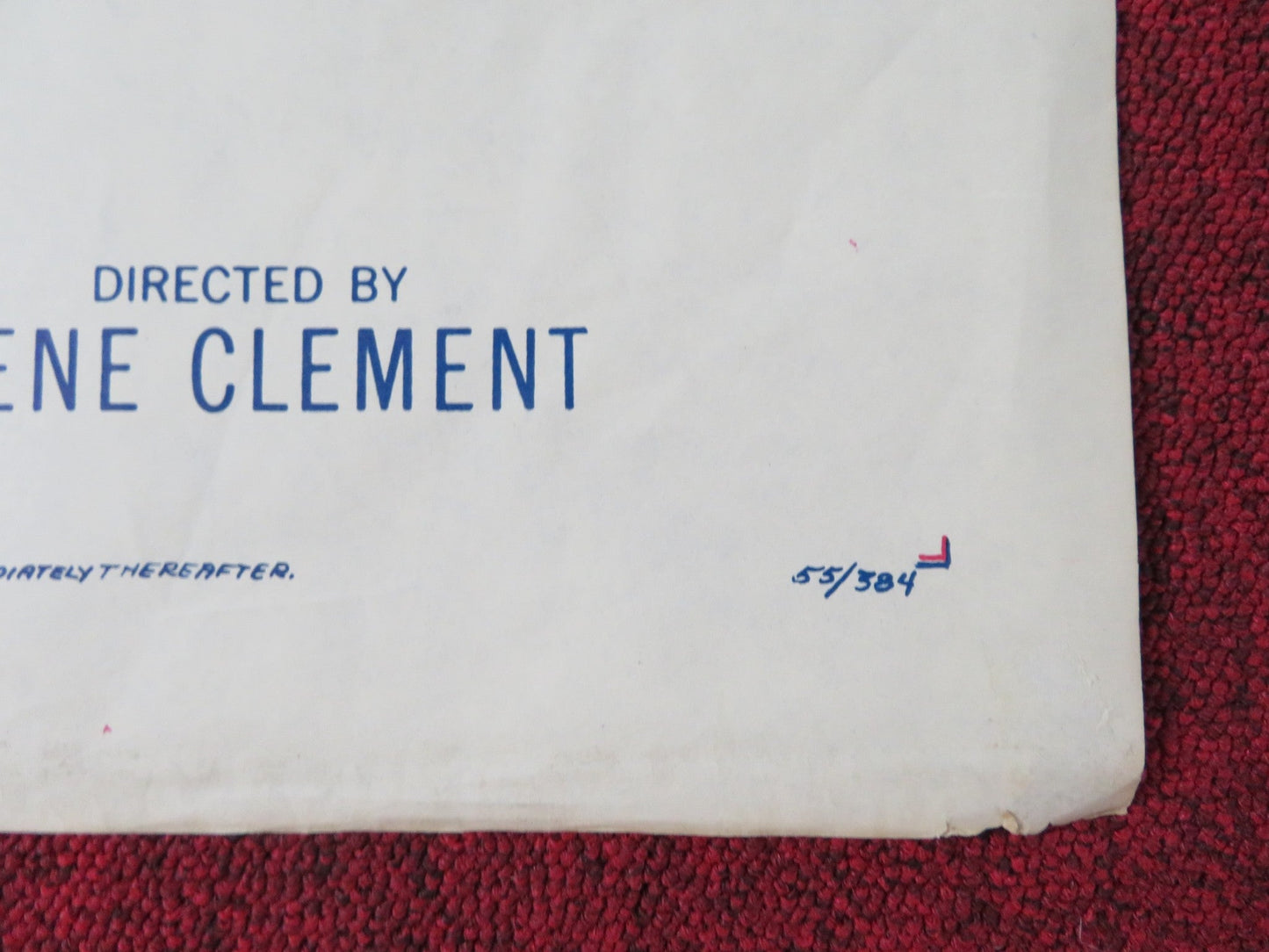 LOVER BOY / KNAVE OF HEARTS FOLDED US ONE SHEET POSTER GERARD PHILIPE 1955 Rendezvous Cinema Movie posters