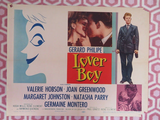 LOVER BOY/ Lovers, Happy Lovers! US HALF SHEET (22"x 28") POSTER G PHILIPE 1955 Movie posters