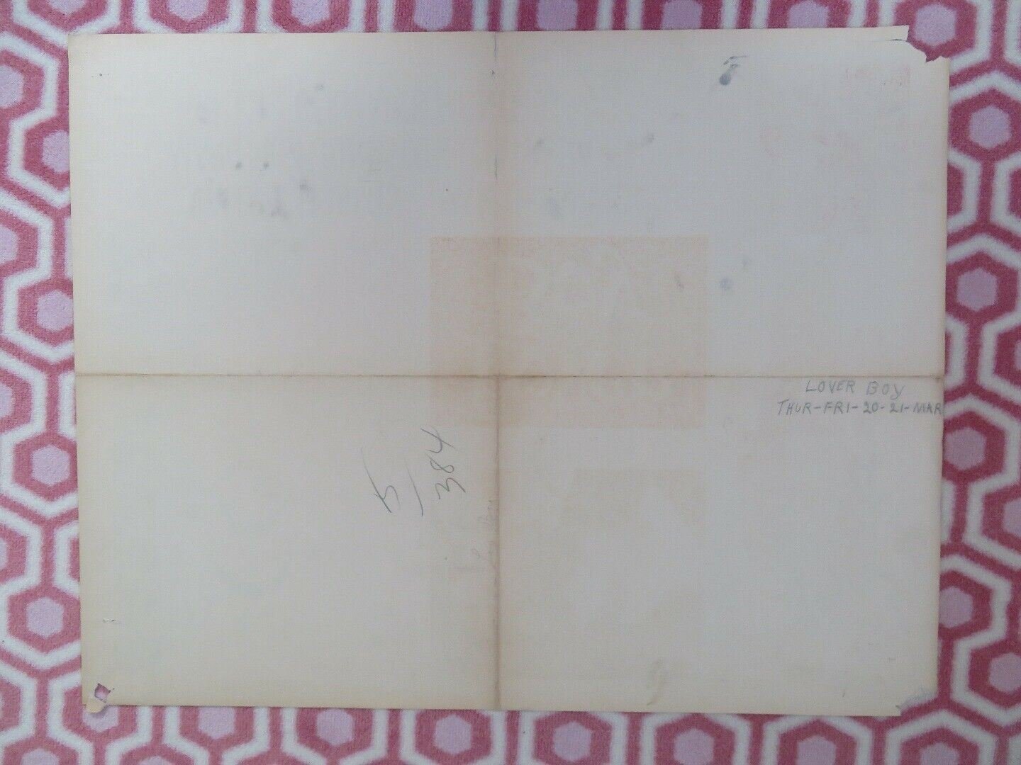 LOVER BOY/ Lovers, Happy Lovers! US HALF SHEET (22"x 28") POSTER G PHILIPE 1955 Movie posters