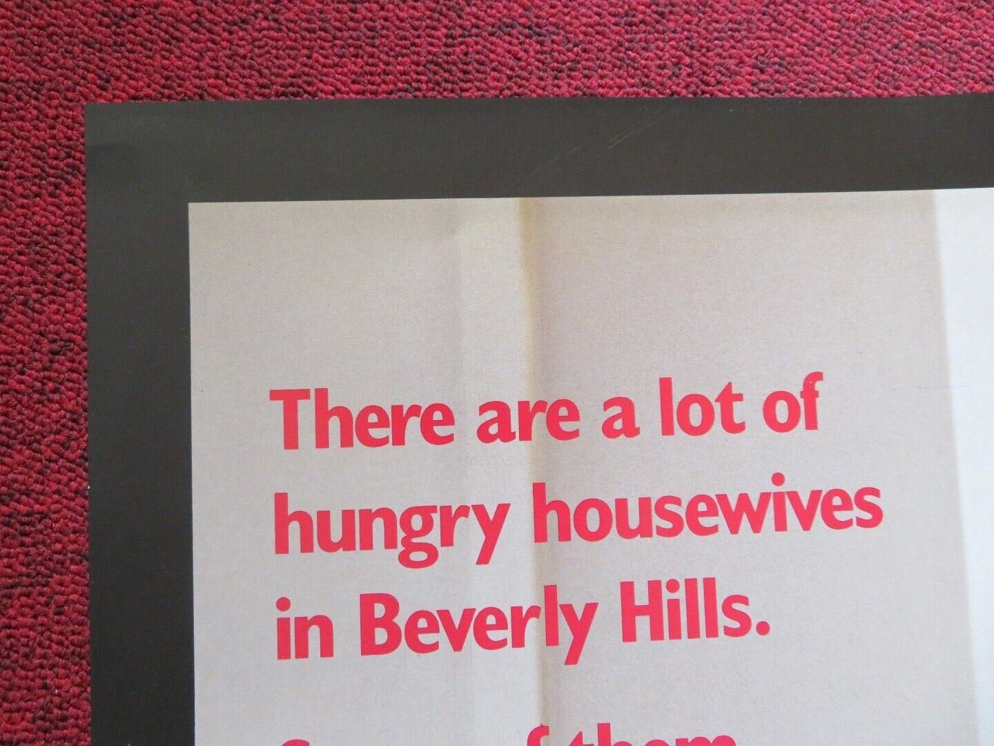 LOVERBOY FOLDED US ONE SHEET POSTER KATE JACKSON CARRIE FISHER 1989 Movie posters